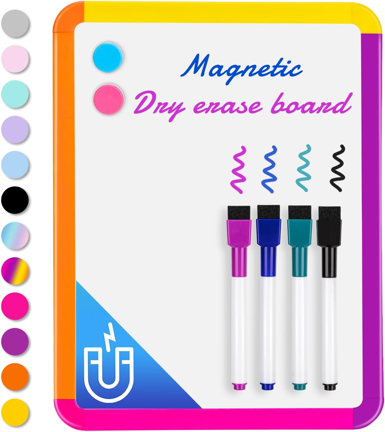 VUSIGN Small Dry Erase Whiteboard, 8.5 x 11 Inches White Board for Kids, Students, Fridge, Locker, Mini Dry Erase Board