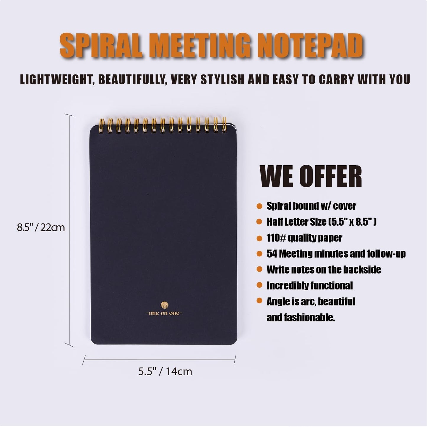 ZERONE CENTRE Productivity Weekly Planner - 54 Sheets Dashboard Spiral Deskpad Has 6 Focus Areas to List Tasks for Goals, Projects, Clients, Academic, or Shopping-Organize Your Daily Work Efficiently