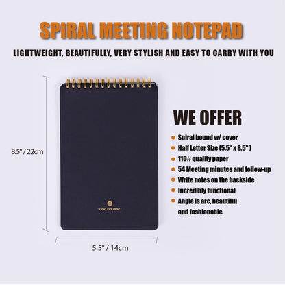 ZERONE CENTRE Productivity Weekly Planner - 54 Sheets Dashboard Spiral Deskpad Has 6 Focus Areas to List Tasks for Goals, Projects, Clients, Academic, or Shopping-Organize Your Daily Work Efficiently