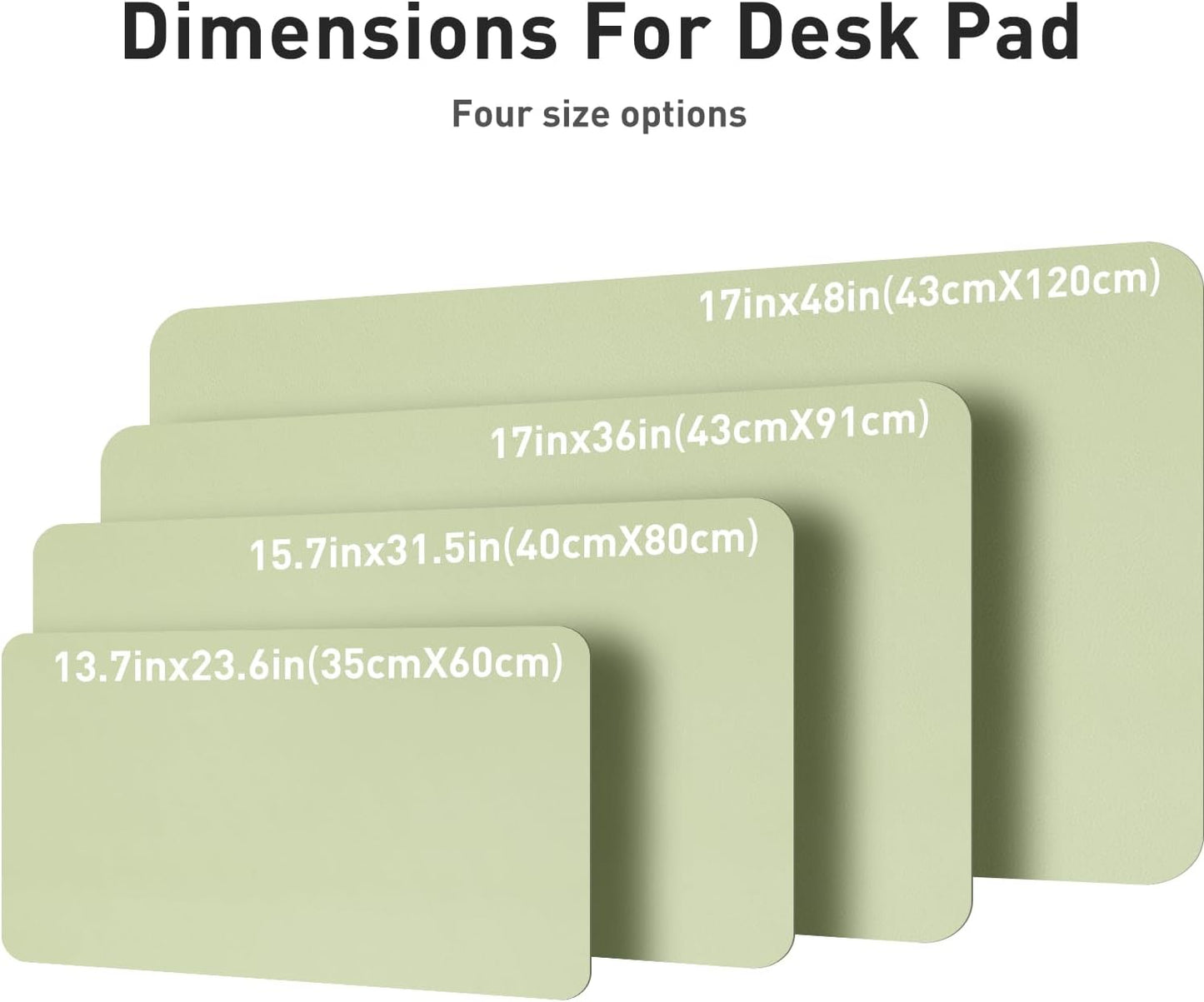 Aothia Non-Slip PU Leather Waterproof Laptop Desk Pad Protector, Blotter Mat, Writing and Mouse Pad for Office & Home, Beige, 23.6" x 13.7" - Colors A
