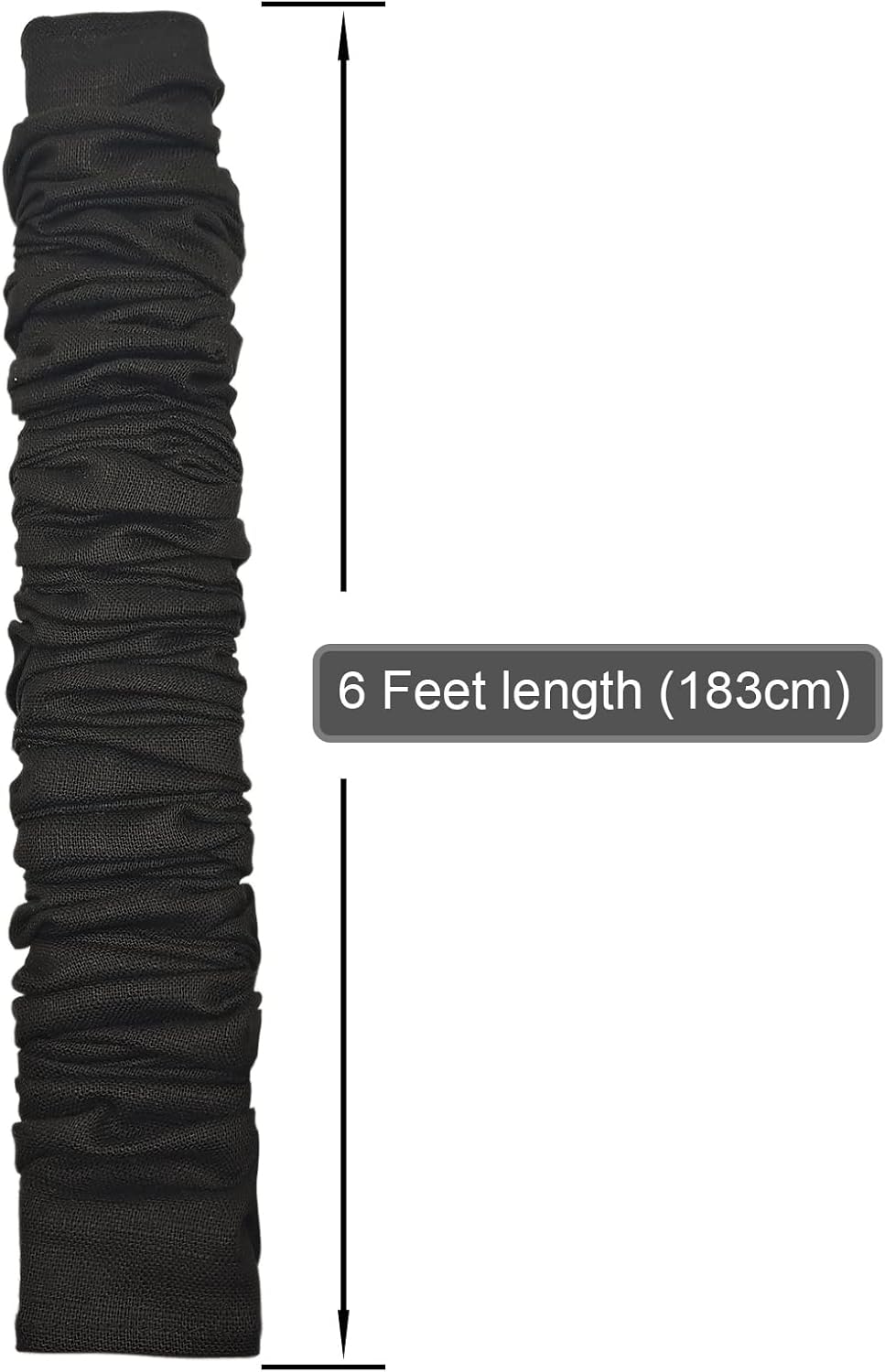 EIFHYT Fabric Cord Cover & Chandelier Chain Cover 2 Pack 6Feet Length for Chandelier Lighting Wires Natural Burlap Easy to Install (Brown)