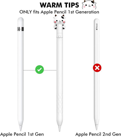 NIUTRENDZ Cute Bear Apple Pencil Case for Apple Pencil 2nd Generation Case Silicone Protective Cover Sleeve Skin Accessories (Brown, Apple Pencil 2nd Generation)
