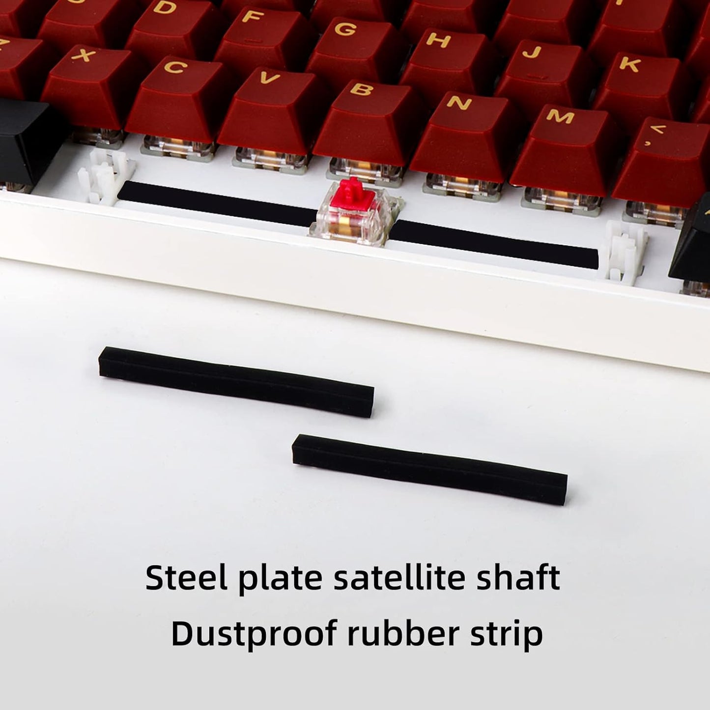 RUNJRX Keyboard Spacebar Foam,Silencer Pad for 6.25U Mechanical Keyboard Space Bar (6Pcs)