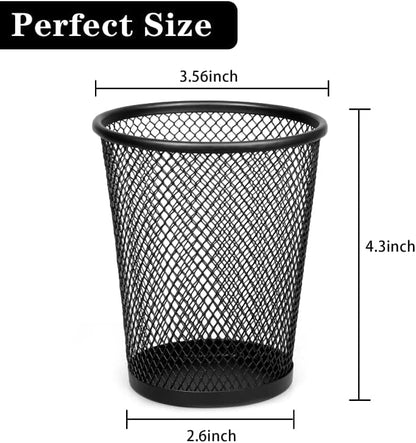 Gwybkq Pen Holder for Desk Mesh Pen Cups Metal Pencil Holder 12 Packs Desk Organizers and Storage