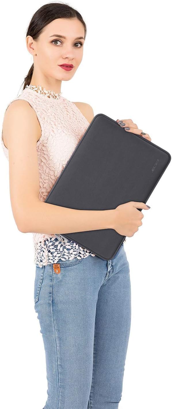 MOSISO Laptop Case 13.3 inch, 13-13.3 inch Laptop Sleeve Bag Compatible with MacBook Air/Pro 13/Pro 14 M5 M4 M3 M2 M1, HP Dell ASUS Lenovo, Neoprene Computer Sleeve Bag with Small Case, Baby Pink - Colors A