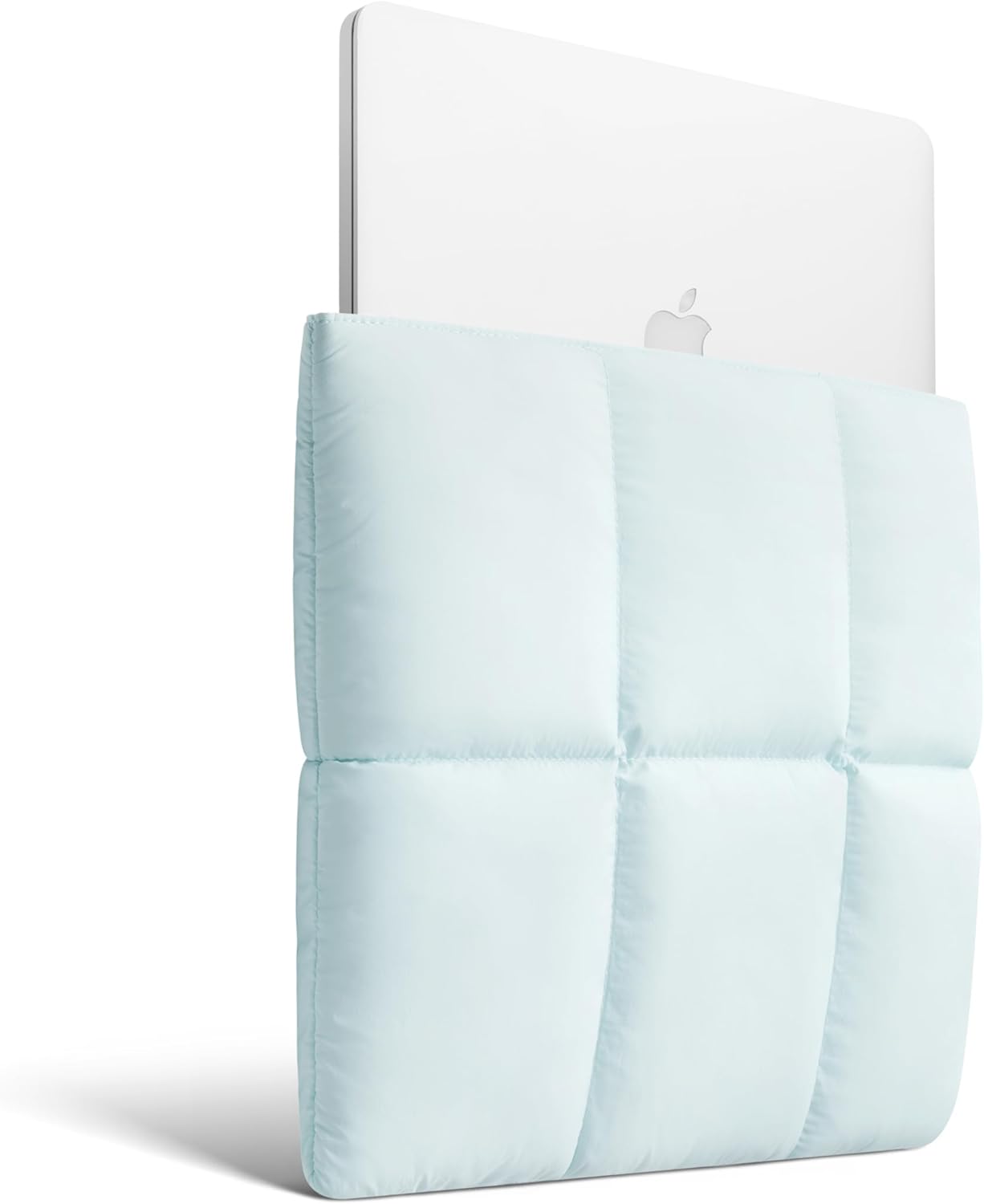 Comfyable Puffy Laptop Sleeve 13 Inch 14 Inch, Quilted Puffer Laptop Carrying Case for Women, Pillow Case Compatible with MacBook Air/Pro M5 M4 M3 M2 Pro/Max 2026, 13" MacBook Neo A18, Rice | Puffy