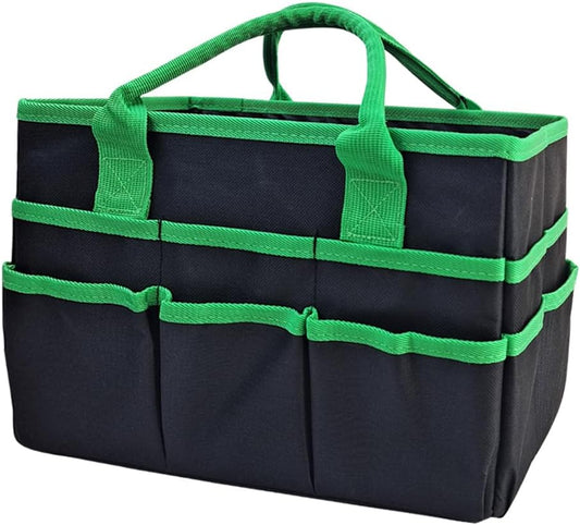 Mewise Teacher Handle Tote Bag Organizer,Tote Bag Organization for Crafts,Art,Paper,Books,School,Sewing,Travel with Handles,Ofiice Supplies Storage (Blue)