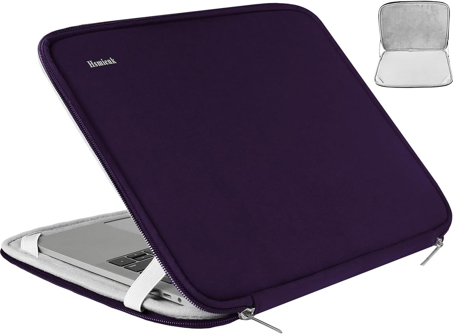 Laptop Sleeve 15.6 Inch, Durable Shockproof Protective Cover Flip Case Briefcase Carrying Computer Bag Case Compatible with 15.6 Inch HP, ASUS, Lenovo, Acer, Notebook, Computer, Black