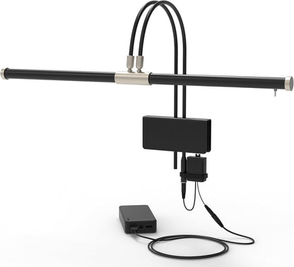 Cocoweb 22" LED Grand Piano Light in Antique Brass with Dimmer Clip