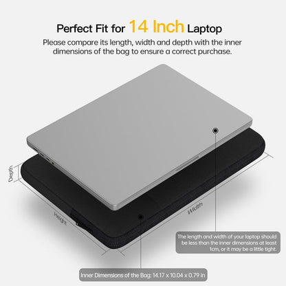 17 inch 360° Protective Laptop Case Sleeve for 2025 HP 17.3 Touchscreen Laptop,Envy 17,Pavilion 17,ASUS Vivobook 17, Shockproof Water-Resistant Computer Bag w/Accessory Pocket