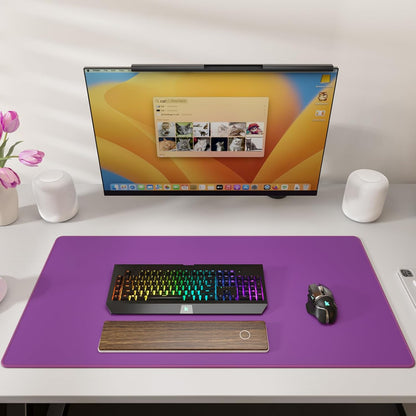 KTRIO Large Gaming Mouse Pad Desk Mat, Superior Micro-Weave Cloth for Precise Mouse Control, Non-Slip Rubber Base, Stitched Edges, Water-Resistant, for Gamer, Office & Home, 31.5" x 11.8" inches