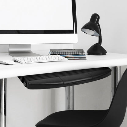 SEWACC Under Desk Keyboard Tray Slide Out Platform Ergonomic Keyboard Drawer for Easy Access Durable Construction for Office and Home Use