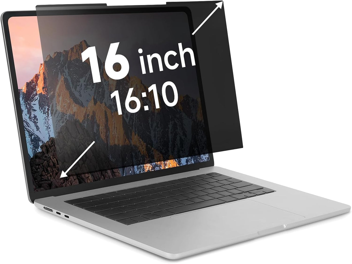 Nano-Suction Laptop Privacy Screen 14 Inch 16:10, Removable Screen Privacy Shield for Laptop, Anti Glare, Anti Bule Light, Screen Protector for Lenovo HP Dell Acer Asus Thinkpad