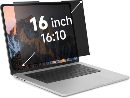 Nano-Suction Laptop Privacy Screen 14 Inch 16:10, Removable Screen Privacy Shield for Laptop, Anti Glare, Anti Bule Light, Screen Protector for Lenovo HP Dell Acer Asus Thinkpad