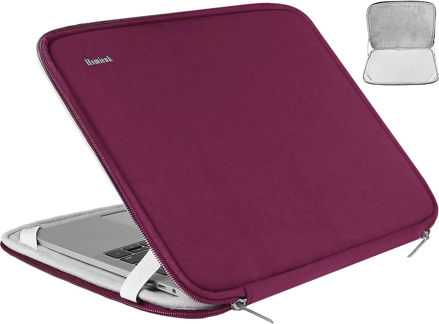 Laptop Sleeve 15.6 Inch, Durable Shockproof Protective Cover Flip Case Briefcase Carrying Computer Bag Case Compatible with 15.6 Inch HP, ASUS, Lenovo, Acer, Notebook, Computer, Black