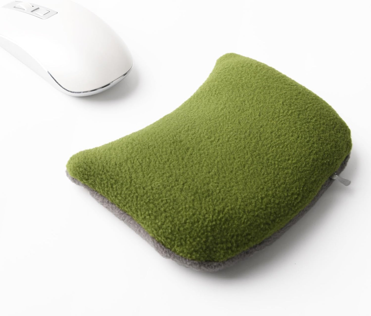 Large Mouse Wrist Rest Bean Bag, Ergonomic Mouse Support Pad Filled Ergo Beads for Computer, Laptop, PC Gaming (Gray)