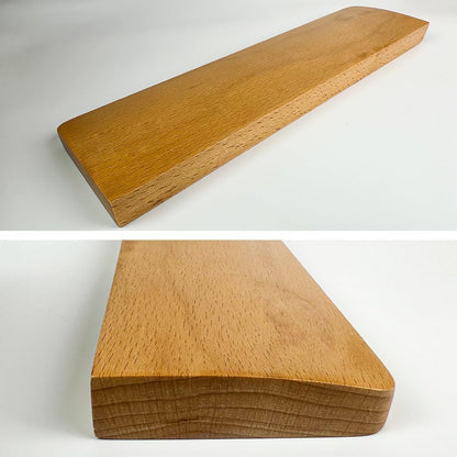 Wooden Wrist Rest, Ergonomic Palm Rest for Mechanical Gaming Keyboard, 12.25 Inches/31cm, Compact, Thick (Beech)