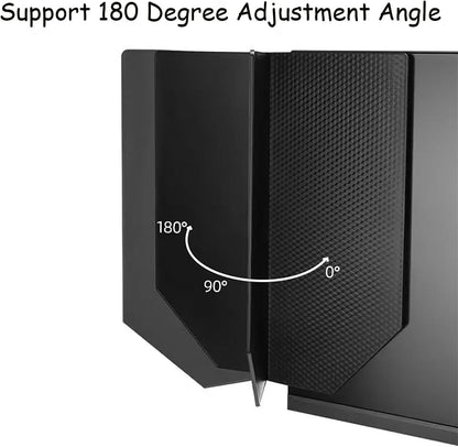Monitor Hood Sunshade, 24-32 inch Universal Light Shield, Adjustable Monitor Hood, Black