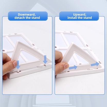 Magnetic Dry Erase Board White Board, 8.3'' x 5.8'', Small Stand-Up or Hangable Desktop Dry Erase White Board, Mini Dry Erase Whiteboard Easel for Desk with One Marker and Two Magnets