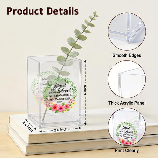 The Makeup Artist Acrylic Cosmetic Pencil Pen Holder, Funny Vanity Accessories for Girls, Makeup Brushes Holder for Beauty Specialist Esthetician, Make Up Artist MUA Appreciation Gifts