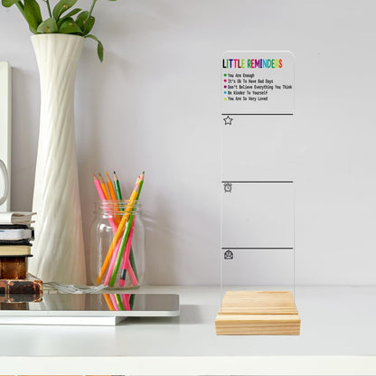Monitor Memo Board Computer Monitor Memo Board Acrylic for Computer Monitors No Screen Damage Office Desk Accessories with Removable Design 12.6X 3.15 x 0.2 inches