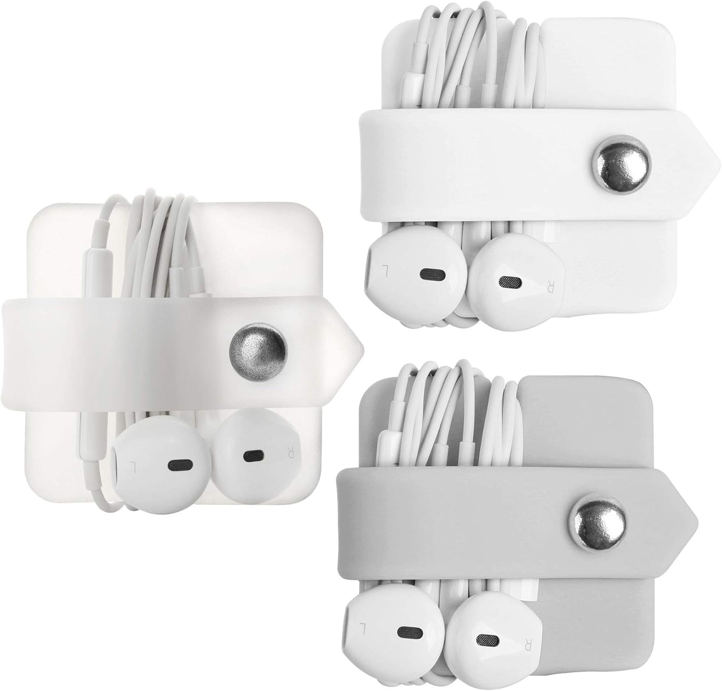 Headphone Case Cord Organizer Earbuds Holder Earphones Case Wrap Winder Headset Keeper Cord Manager Cable Organizer Black | Cord Organizer