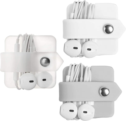 Headphone Case Cord Organizer Earbuds Holder Earphones Case Wrap Winder Headset Keeper Cord Manager Cable Organizer Black | Cord Organizer
