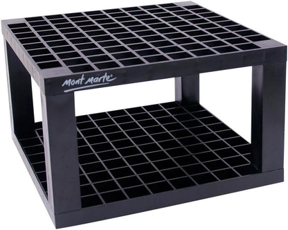 MONT MARTE 96 Hole Plastic Pencil & Brush Holder for Paint Brushes, Pencils, Markers, Pens and Modeling Tools. Provides Excellent Art Studio Organization.