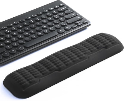 UnivoColors Ergonomic Mouse Wrist Rest,Latest 3.0 Wave Curve Design,High-Resilience Memory Foam Non-Slip Base,Reduces Wrist Fatigue,Ideal for Office Gaming & Long Hours of Use(Black)