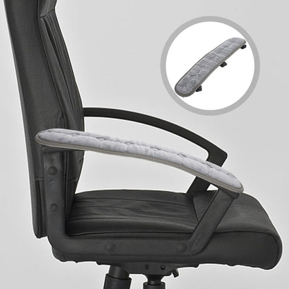 Gatuida 1 Pair Office Chair Armrest Covers, Elastic Removable Arm Rest Pads for Elbows and Forearms Pressure Relief, Office Seat Hand Rest Protector for Gaming Lounge Chairs, 17.69 x 3.93 Inch, Black