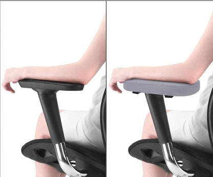 MOSISO Chair Armrest Pads (2 Pack), Memory Foam Home/Office Chair Arm Rest Covers Comfy Computer Gaming Elbow Cushion Removable Washable Elbow Support Forearm Pressure Relief, Black