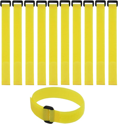 20 Pack (12 x 1 Inch) Reusable Fastening Cable Straps,Adjustable Multi-Purpose Hook and Loop Straps Nylon Cable Ties for Wire Cable Management Home Office Garage Outdoor Organization