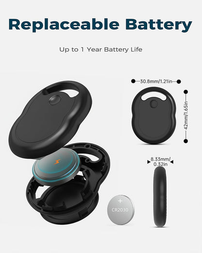 Wallet Tracker Card for Apple Find My (iOS Only, Apple MFi Certified) -Ultra Slim Rechargeable Bluetooth GPS Tracker,5-10 Years Staying Power,Item Locator for Wallet,Key Finder,Bags,Luggage(1-Pack)