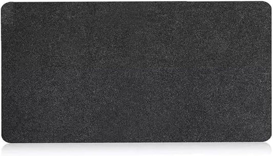 Large Felt Desk Pad, Desk Protective Computer Pad Minimalistic Felt Desk Mat 39.37''x15.75'' Anti-Slip Protective Computer Mat for Keyboard and Mouse 100x40cm (Dark Gray)