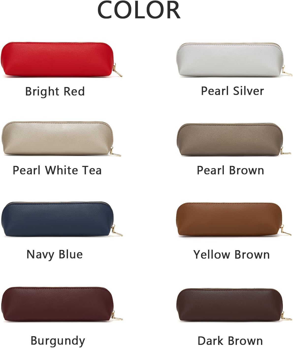 Canvas Pencil Case Cotton Canvas and Simple Multifunctional Pencil Bag Zipper Portable Storage (Black)