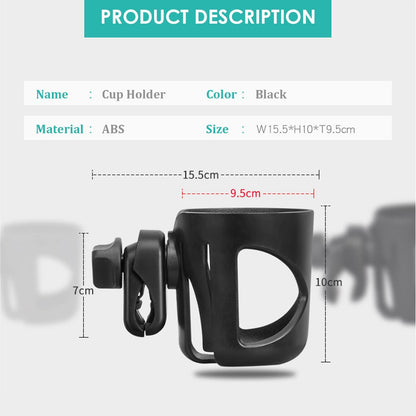 Boat Cup Holder Clamp-on Mount Marine Universal Drinks Holders Rotation Drink Holder for Marine Boat,Yacht,Kayak,Boat Rail, Boat Handle Bar,Stroller,Bikes,Trolleys,etc,with Alligator Clamp