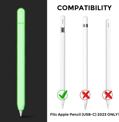 AhaStyle Silicone Case for Apple Pencil (USB-C) 2023 Ultra Thin Proteative Cover Skin Apple Pencil Sleeve Anti-Slip Grip Compatible with Apple Pencil USB C (Lavender)