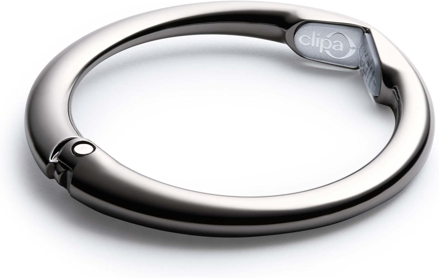 Clipa Bag Hanger - The Ring that Opens Into a Hook, Closes Automatically | Hangs Almost Anywhere in Just 1/2" of Space | Holds 33 lbs | 9 Styles | 3 yr Warranty