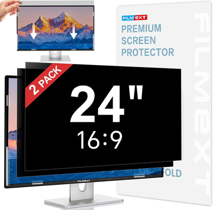[2 Pack] 27 Inch Computer Privacy Screen , 16:9 Aspect Ratio Monitor Privacy Filter with Anti-Glare, Anti-Blue Light & Anti-Spy Protection, Removable Anti-Scratch Screen Protector for 27-Inch Widescreen Monitors
