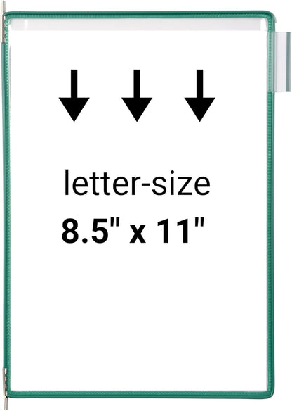Tarifold Desktop Reference Organizer & Display System, 10 Double-Sided Pockets, 20 Sheet Capacity, Expandable, Durable Steel Wire Frames, Letter Size, Made in France, Black