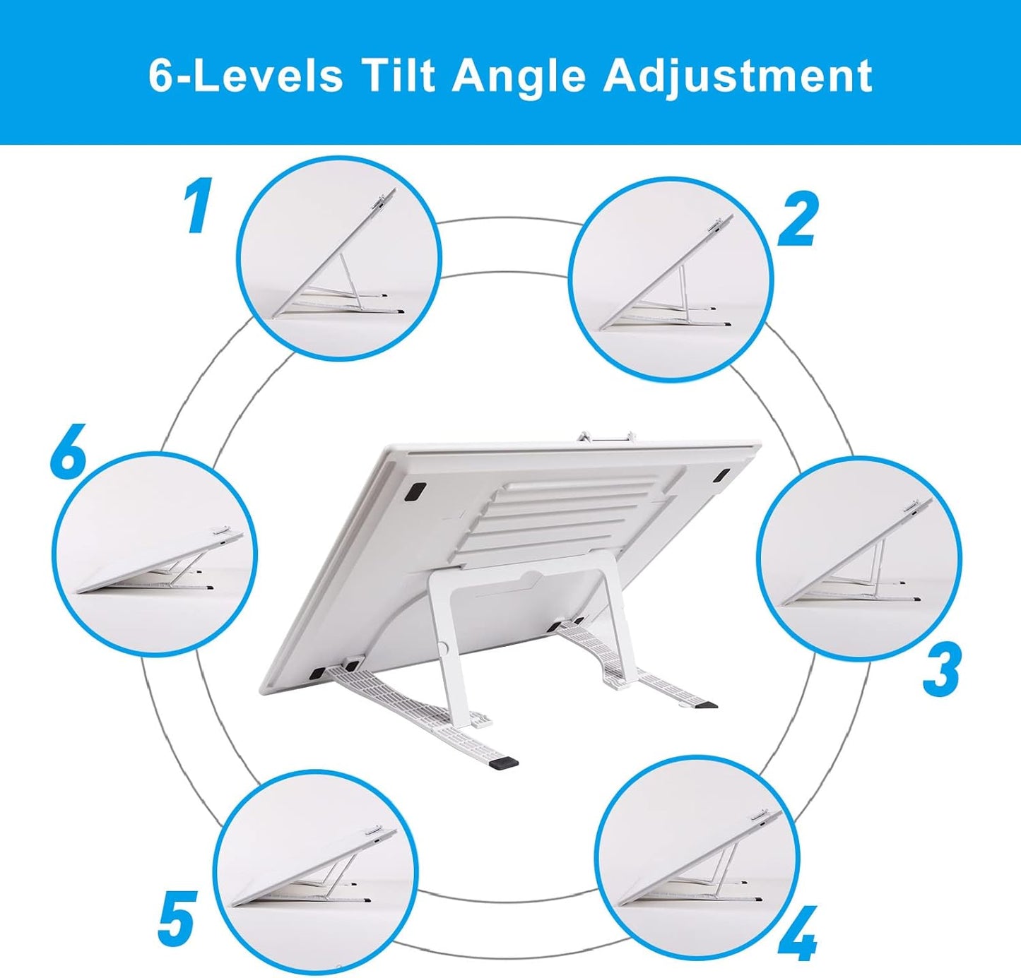 TOHETO A3 Light Pad, Rechargeable Light Board for Diamond Painting, Tracing Light Box with Stand and Clip, Light Table Lightbox for Tracing, Drawing