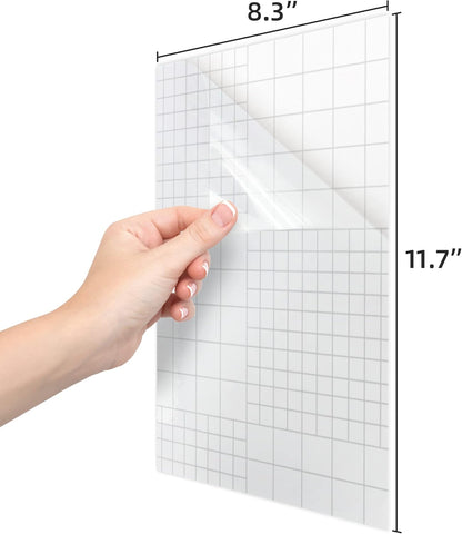 Dry Erase Board Sticker- Whiteboard Stickers-8.27''x11.69'' Removable Dry Erase Sheets- Fridge Dry Erase Paper for Wall/Desk/Refrigerator/Door/Locker/Home/Office/Classroom (White-2Pcs)