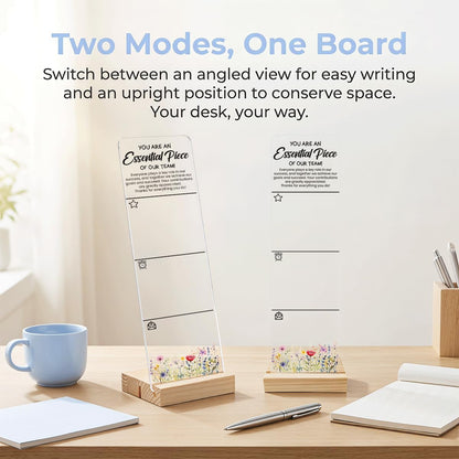 Sticky Note Holder Acrylic Monitor Memo Board Desk Organizers and Accessories Desk Decor Post It Note Holder with 200Pcs Sticky Notes Funny Sarcastic Office Positive Desk Sign