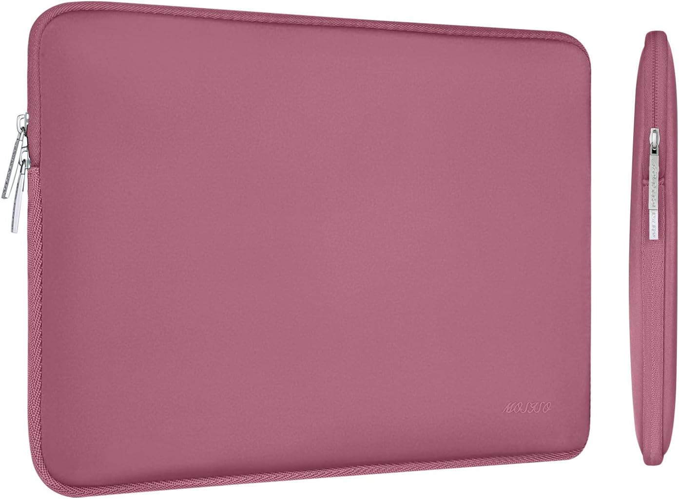 MOSISO Laptop Case 13.3 inch, 13-13.3 inch Laptop Sleeve Bag Compatible with MacBook Air/Pro 13/Pro 14 M5 M4 M3 M2 M1, HP Dell ASUS Lenovo, Neoprene Computer Sleeve Bag with Small Case, Baby Pink - Colors B