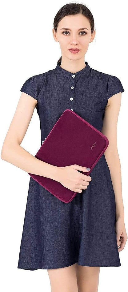 MOSISO Laptop Case 13.3 inch, 13-13.3 inch Laptop Sleeve Bag Compatible with MacBook Air/Pro 13/Pro 14 M5 M4 M3 M2 M1, HP Dell ASUS Lenovo, Neoprene Computer Sleeve Bag with Small Case, Baby Pink - Colors A