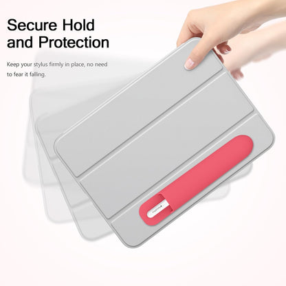 MoKo Pencil Case Holder, Adhesive Silicone Pencil Protected Sleeve Compatible with Apple Pencil Pro/ (USB-C)/ 1st/ 2nd Generation, Similarly Sized Styluses Accessories, Black