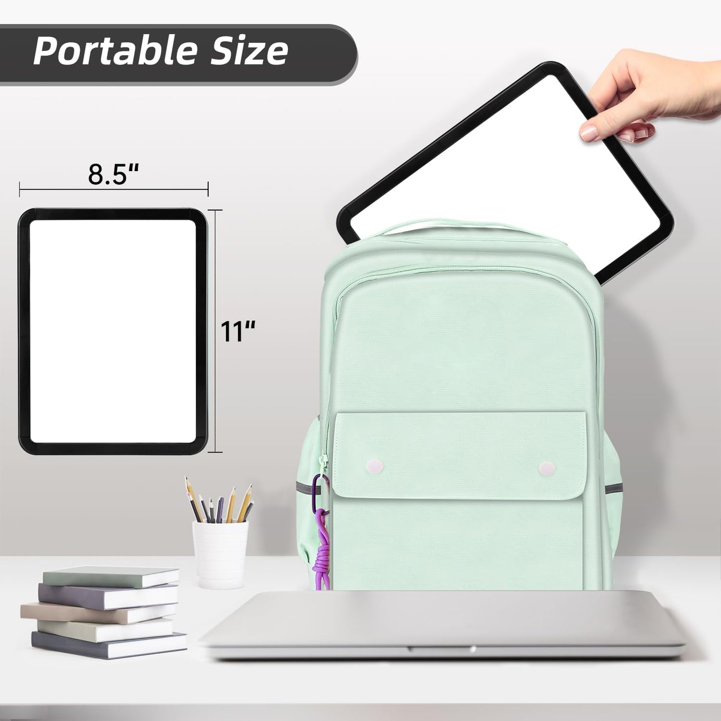 VUSIGN Small Dry Erase Whiteboard, 8.5 x 11 Inches White Board for Kids, Students, Fridge, Locker, Mini Dry Erase Board
