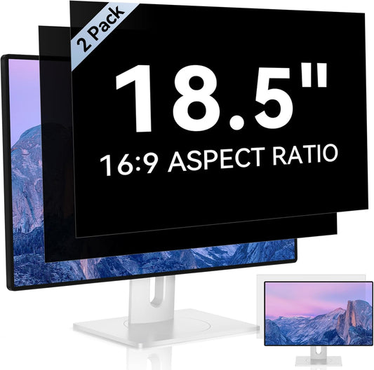 [2 Pack] 24 Inch Computer Privacy Screen for 16:9 Aspect Ratio Widescreen Monitor, Eye Protection Anti Glare Blue Light Computer Monitor Privacy Filter, Removable Anti-Scratch 24in Protector Film