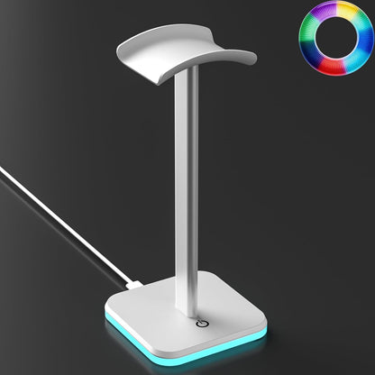 Headphone Stand for Desk - Headset Stand with Aluminum Hanger and Plastic Headrest, Headphone Holder for AirPods Max, Sony, Bose, Beats and More (Black)