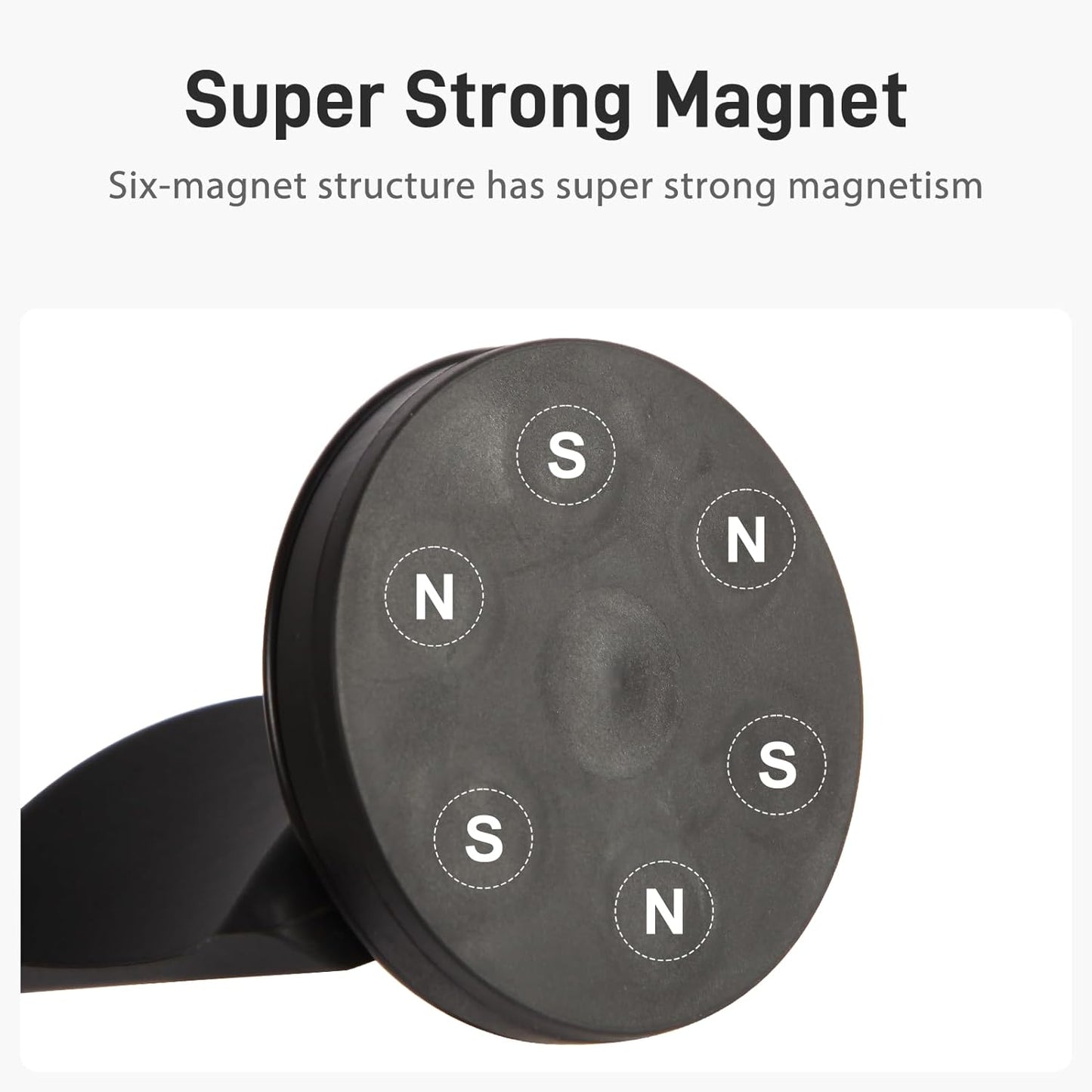 Magnetic Headphone Holder, up to 30lbs, Headset Hooks, Headphone Hanger for Desk & Table, Headphone Mount Stand with Rubber Pad, Compatible with All Computer/Gaming Headsets